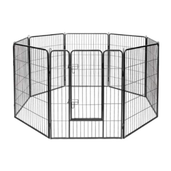 Heavy Duty 8 Panel Dog Playpen Enclosure - 24 / 60cm