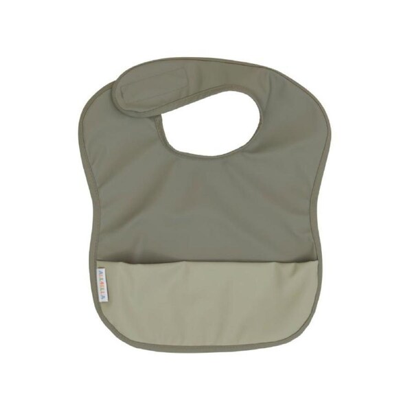 Recycled pouch bib - Sage