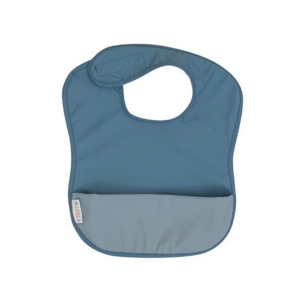 Recycled pouch bib - Blue