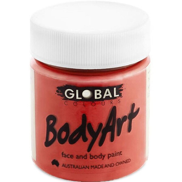 Brilliant Red Face and Body Paint Tub 45ml