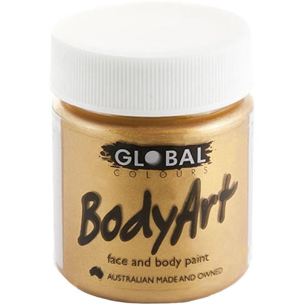 Gold Metallic Face and Body Paint Tub 45ml