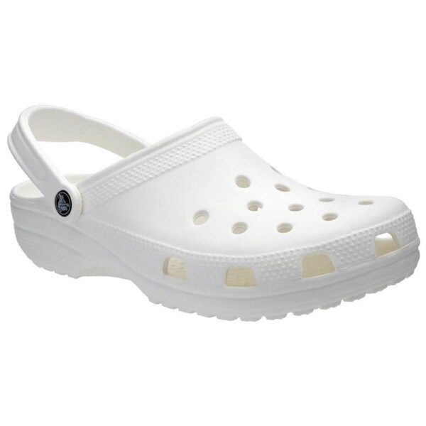 Crocs Unisex Classic Clogs White US M10/W12