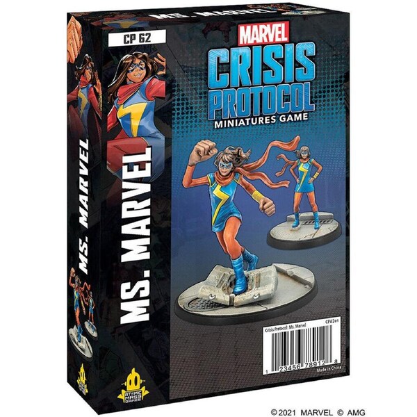 Atomic Mass Games Marvel Crisis Protocol Ms Marvel Miniature Game Figure Toy