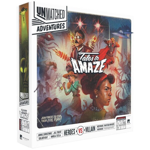 Restoration Games Unmatched Adventures Tales To Amaze Kids Card Game 9y+
