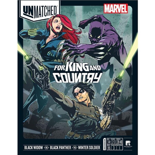 Iello Unmatched Marvel King & Country Strategy Kids/Family Board Game 14y+