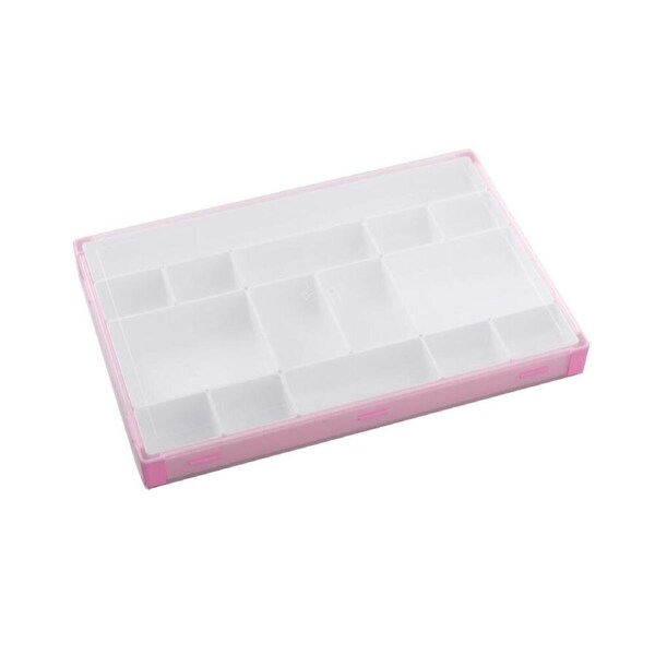 Gamegenic Token Silo XL Tabletop Gaming Dice/Card Tray Storage Pink/White