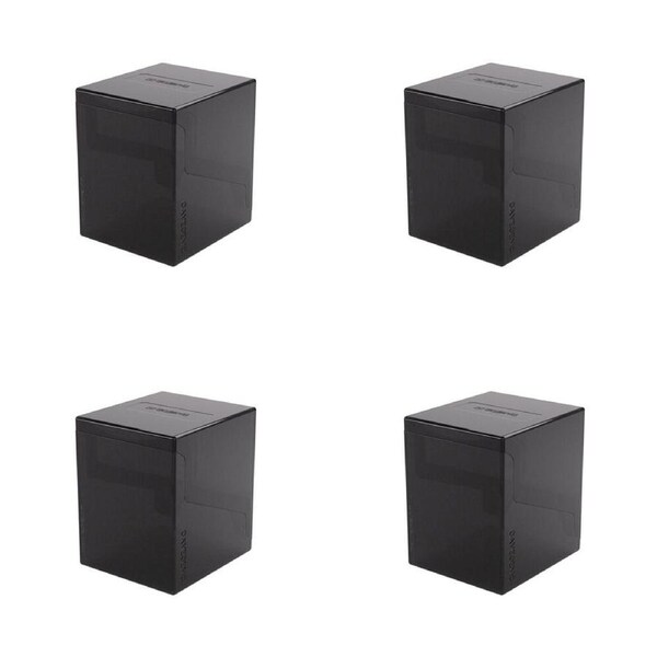 4x Gamegenic Bastion 100+ Gaming Card Deck Storage Box & Organiser XL Black