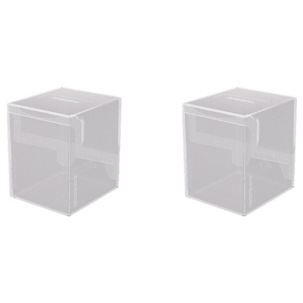 2x Gamegenic Bastion 100+ Gaming Card Deck Storage Box & Organiser XL White