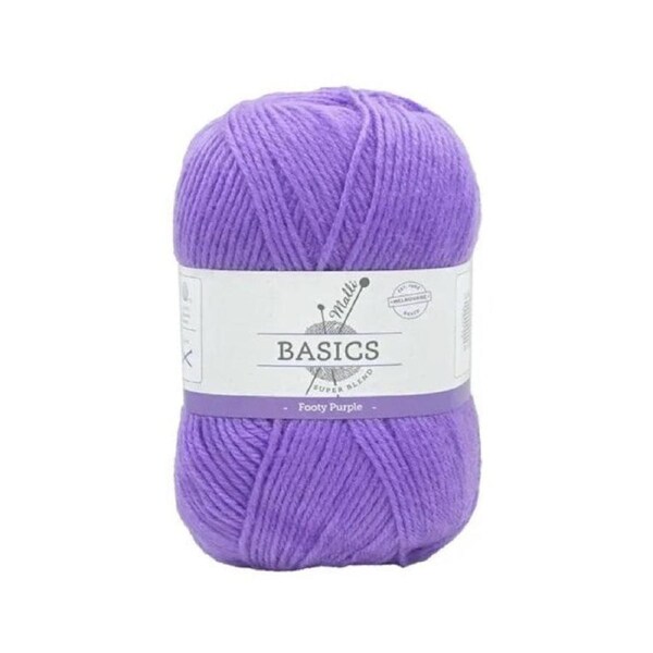 Malli Super Blend 4 Ply Acrylic Yarn 100g - Footy Purple