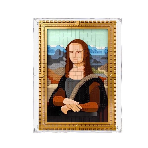 Acrylic Display Case for LEGO 31213 Art Mona Lisa Figure Storage Box Dust Proof Glue Free
