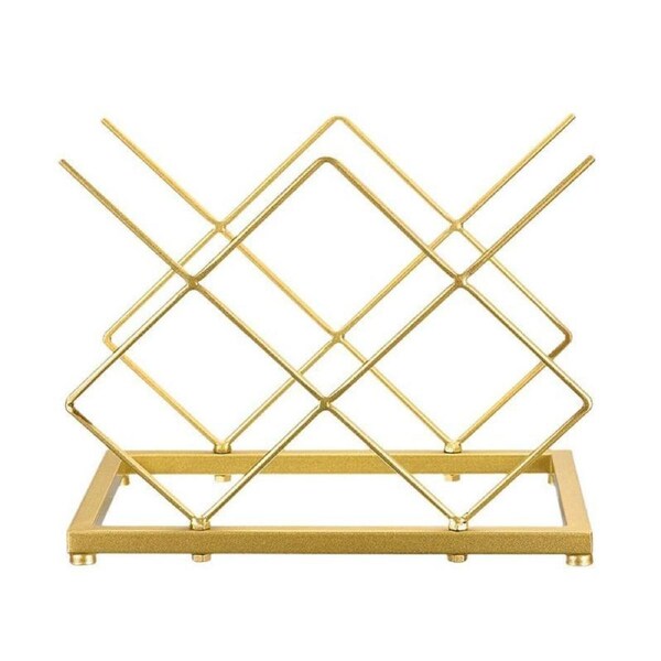 Iron Gold Wine Rack Home Storage Red Wine Rack Organizer Modern Wine Display