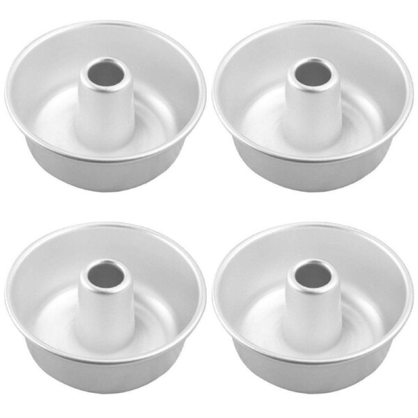 4pcs 4 Inch Hollow Mould Cake Bread Baking Mould Nonstick Round Cake Pan Set