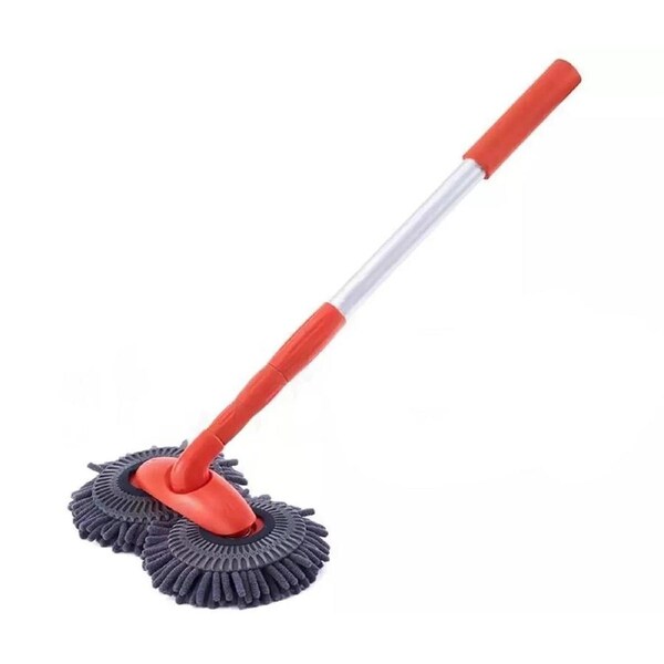 Telescopic Car Wash Brush Mop Long Handle Rotation Microfiber Cleaning