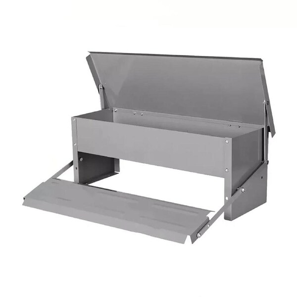 Automatic Chicken Feeder Auto Coop Chick Poultry Treadle Self Opening