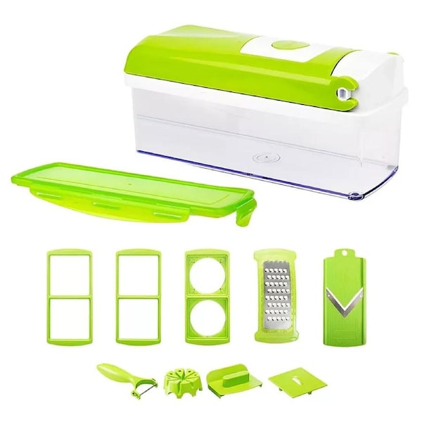 13 In 1 A Food Slicer Fruit Cutter Dicer Nicer Container Chopper Peeler Vegetable