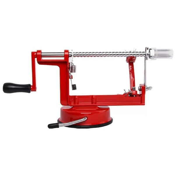 Kitchen Tool Apple Peeler Slinky Machine Fruit Cutter Slicer Corer 3 In 1 Red