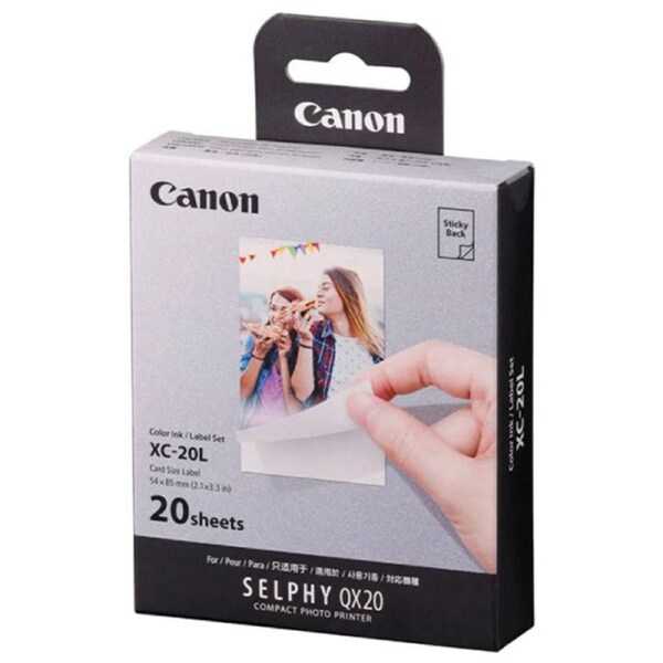 Canon XC-20L Card Size Label For QX20 - 20 Sheets