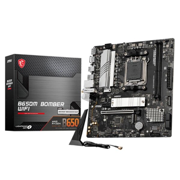 MSI Pro B650M-Bomber WiFi AM5 mATX Motherboard (PRO B650M-BOMBER WIFI)