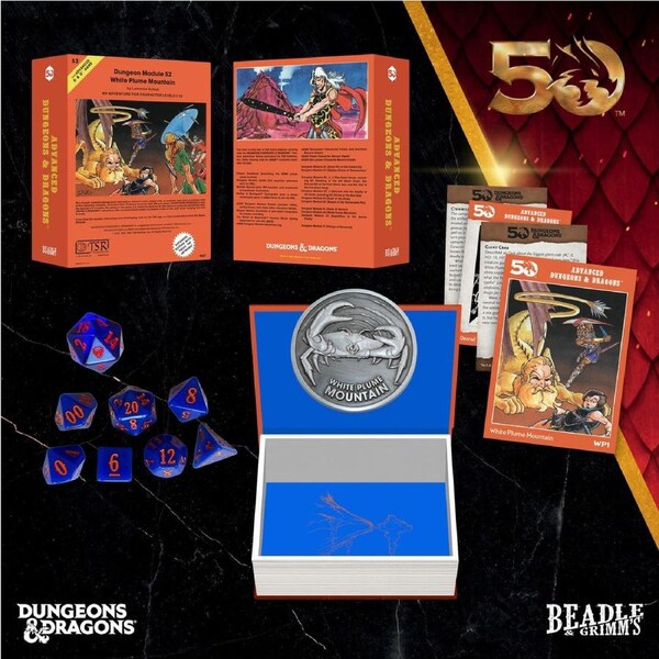 Beadle & Grimms White Plume Mountain Dice & Accessories Set D&D 50th
