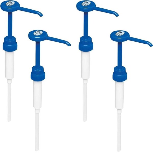 Edlyn 3L Topping Pumps Syrup Milkshakes & Ice Cream Pack 4 Bulk