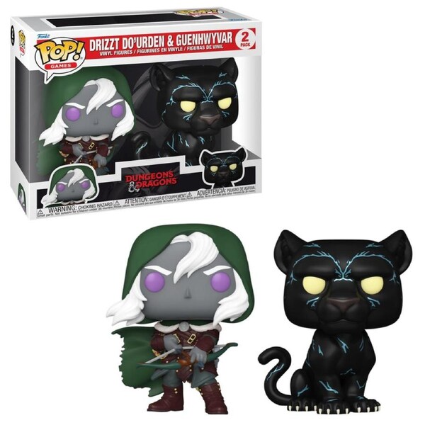 Dungeons and Dragons Drizzt Do'Urden and Guenhwyvar Funko POP! Vinyl 2-Pack