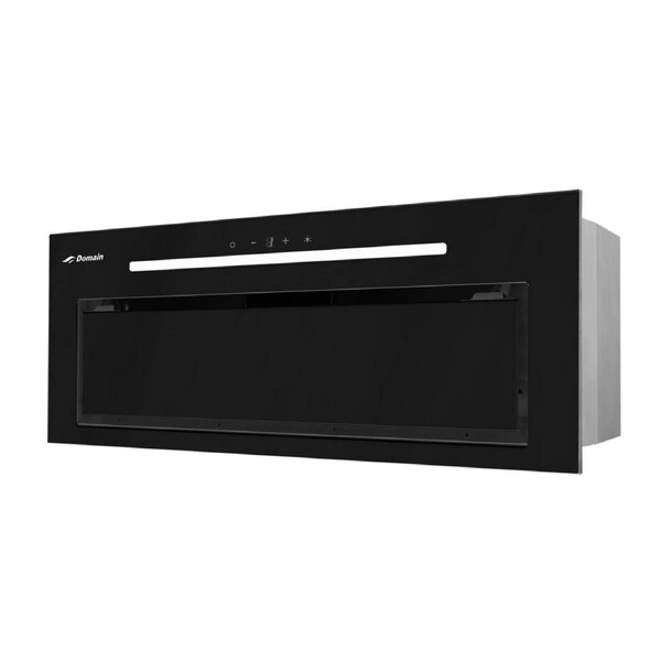 NEW Domain Powerful Black Glass Under-Mount Rangehood - 900mm