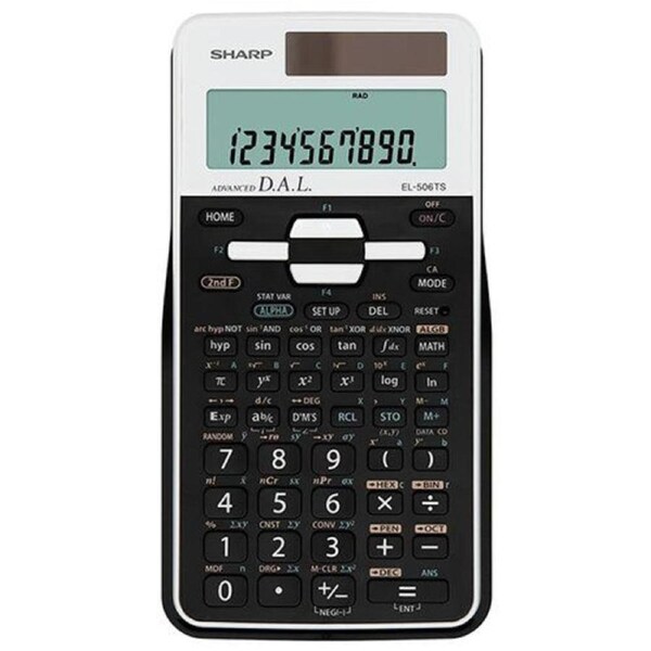 470 MATH FUNCTION DUAL POWERED METRIC PHYSICAL CONSTANT SCIENTIFIC CALCULATOR - WHITE