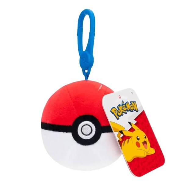 Pokemon Poke Ball 3.5 inch Clip on Plush