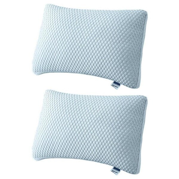 2pcs Breathable Pillow Set for Summer Comfort Soft for Home Use Sleeping Support