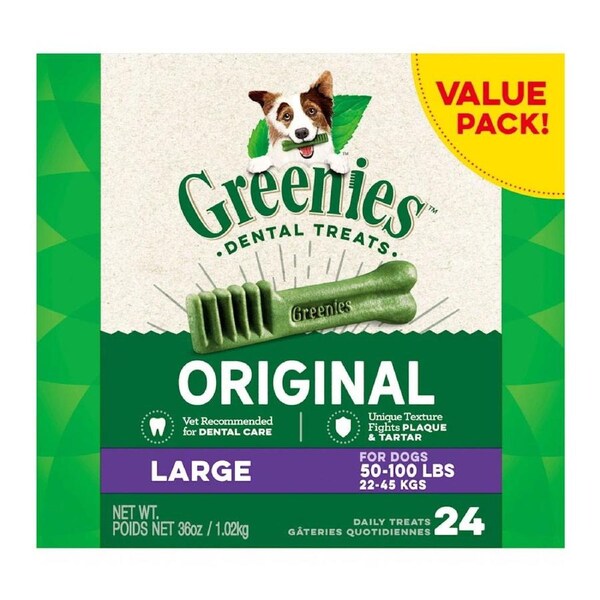 Greenies Original Dental Treats Large for Dogs 22 to 45 Kg 1 Kgs