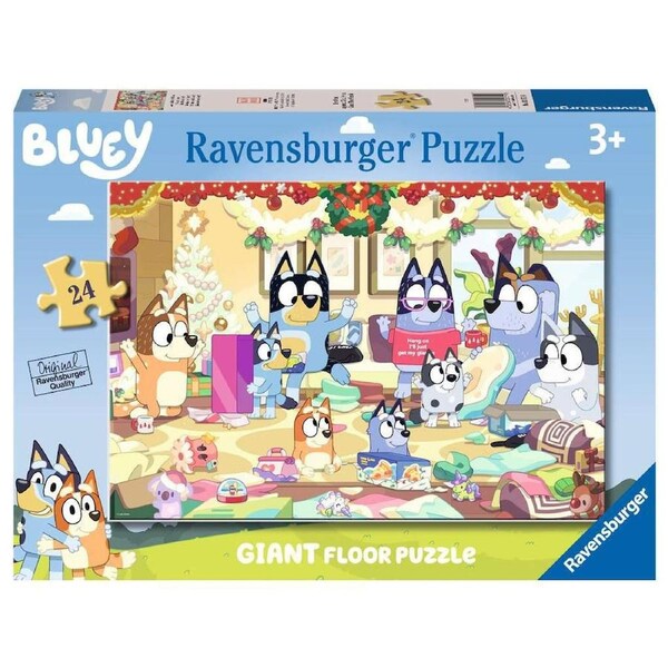 Ravenburger Bluey Christmas Giant Floor 24 Piece Jigsaw Puzzle