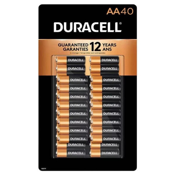 Duracell Alkaline AA Batteries 40 Pack