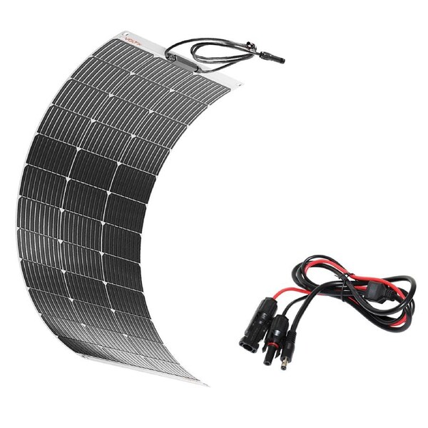 VoltX 100W Solar Panel Flexible + MC4 to DC5521 Connector
