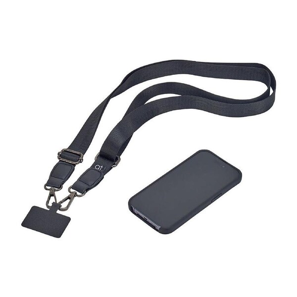 Annabel Trends Stylish Hands-Free Trendy Phone Strap Lanyard Accessory Black