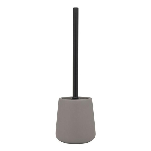 Porto Hudson Ceramic Bath Toilet Brush w/ Holder Bathroom Cleaner 11cm Grey