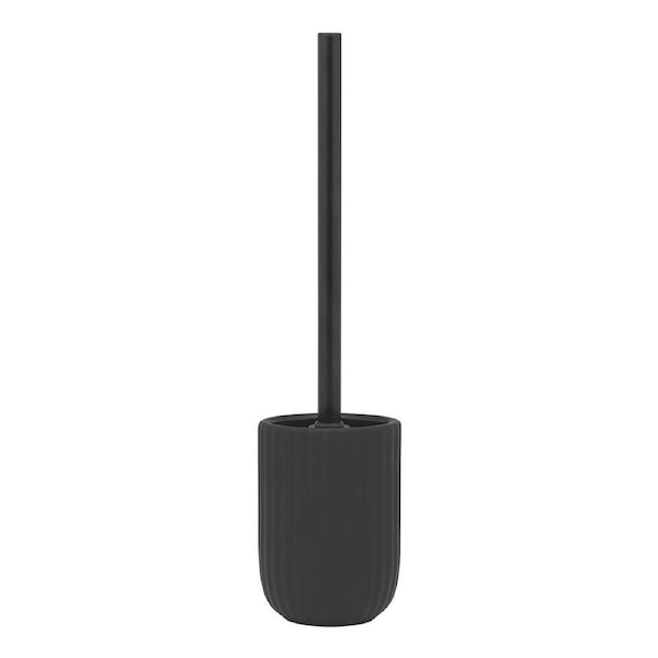 Porto Soho Ceramic Toilet Brush w/ Holder Bathroom Cleaner 39.5cm Black