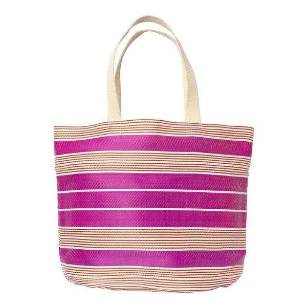 Porto Sol Carry Tote Outdoor Travel Summer Beach Shopping Bag 49x38cm Fuchsia