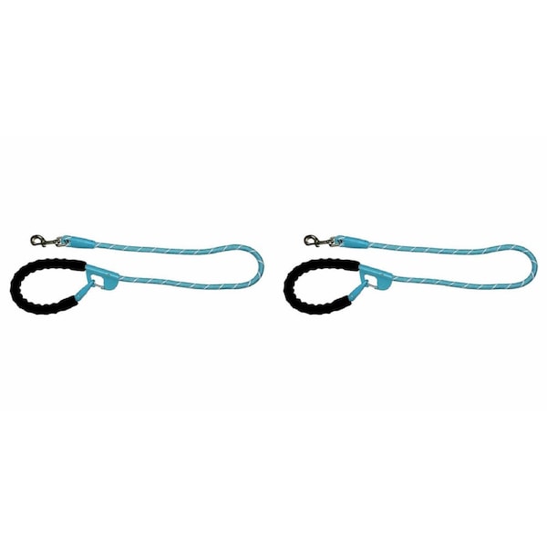 2PK Annabel Trends Sturdy Easy Locking Snap & Stay Secure Dog/Pet Leash Aqua
