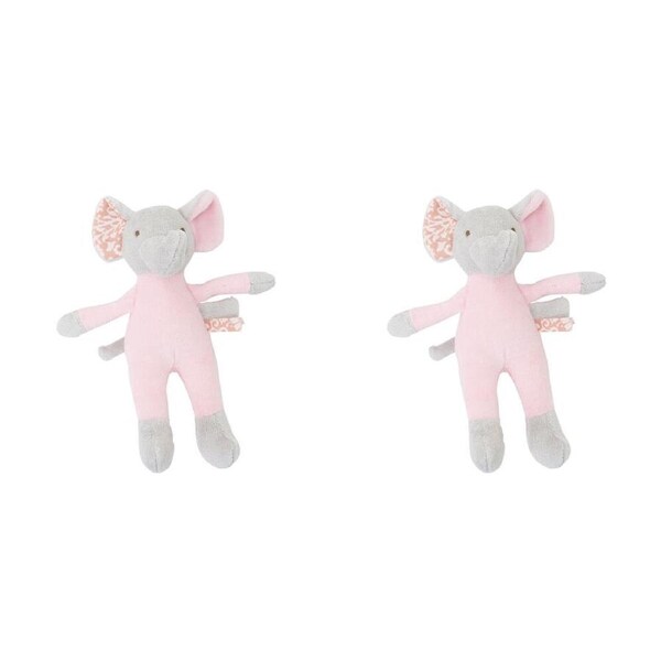 2PK Annabel Trends Cuddly Wuddlies Small 17x6cm Baby Soft Plush Toy Elephant 0y+