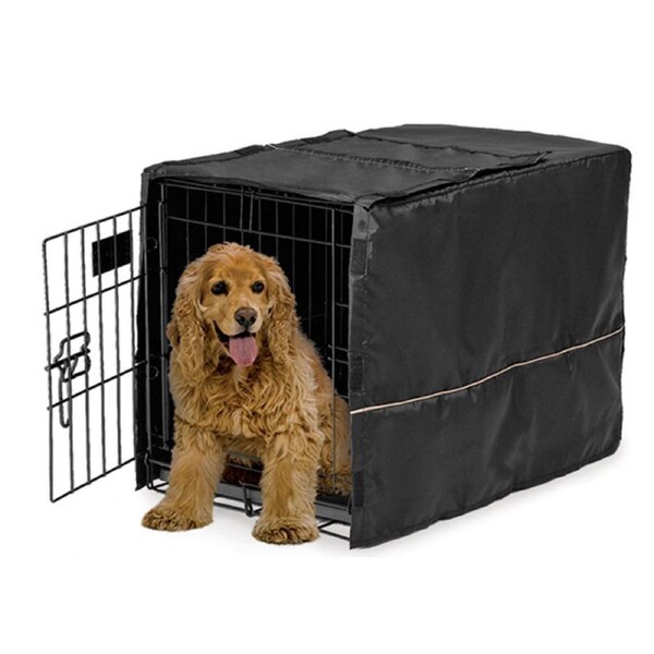 Midwest Dog Washable Crate Cover Durable Polyester Black 30" 75cm