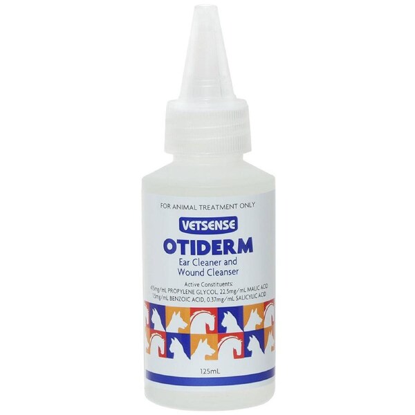 Vetsense Otiderm Wound & Ear Cleaner for Pet Horses Dogs & Cats 125ml