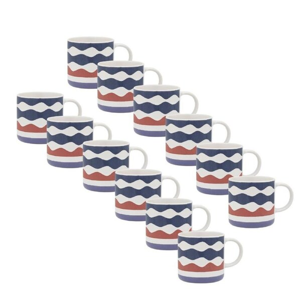 12PK Porto Vida Stoneware Drinking Water/Coffee Mug w/ Handle 12cm/320ml Lilac