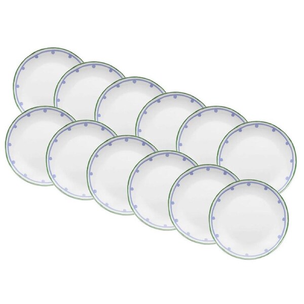 12PK Porto Fiesta Rnd Porcelain Dinner Side Plate Tableware/Serveware 20cm Lilac