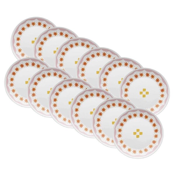 12PK Porto Fiesta Round Porcelain Dinner Side Plate Serveware 20cm Mosaic