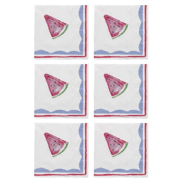2x 20pc Porto Fiesta Paper Napkin Dinner/Lunch Party Serviette Tissue Watermelon