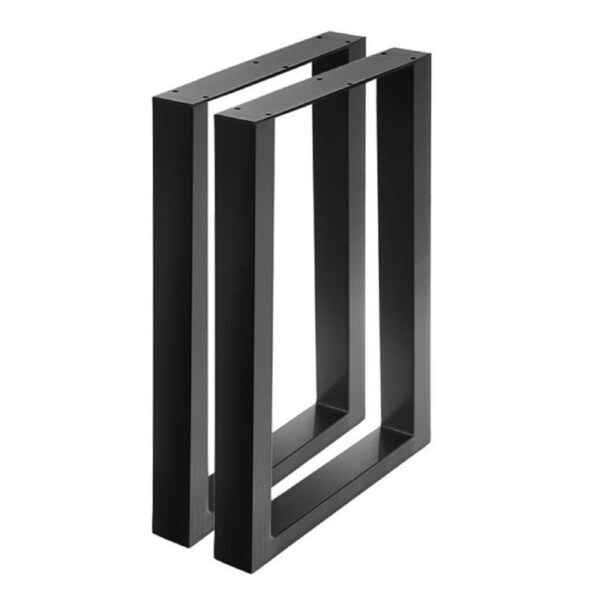 2x Coffee Dining Table Legs Steel Industrial Vintage Bench Metal Box 71x65cm