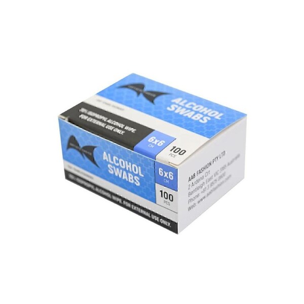 ARTISTS CHOICE - 70% Isopropyl Alcohol Swabs Wipe Pad Cleaning 6x6cm - 100pcs