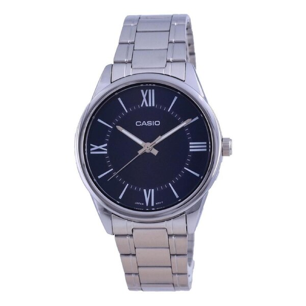 Casio Blue Dial Stainless Steel Analog Luminous Hands MTP-V005D-2B5 Mens Watch