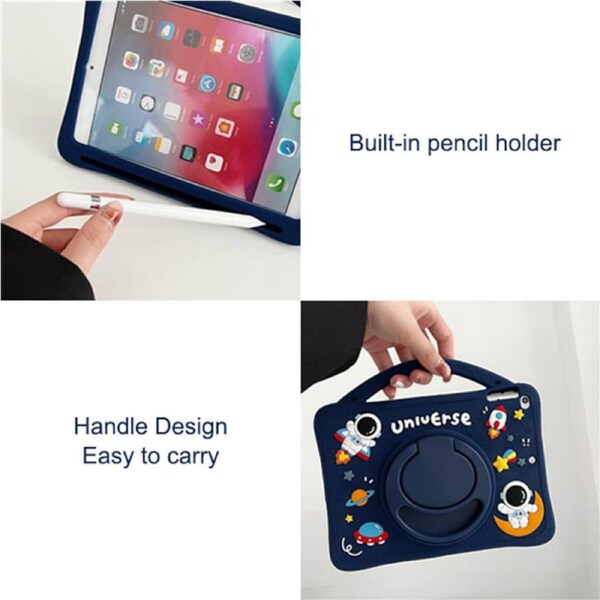 Nevenka Astronaut Tablet Case for iPad Shockproof with Handle 360 Rotating Stand iPad Air 2019/Air 3/Pro 10.5