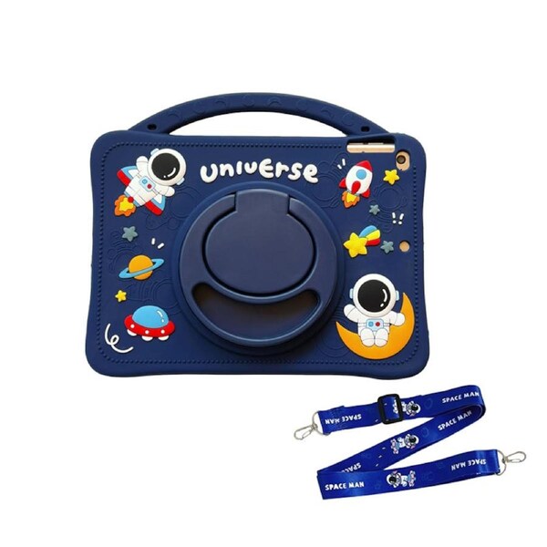 Nevenka Astronaut Tablet Case for iPad Shockproof with Handle 360 Rotating Stand iPad Mini 6